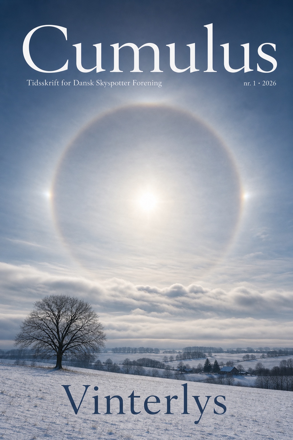 Forsiden af Cumulus nr. 1, 2026, med temaet Vinterlys