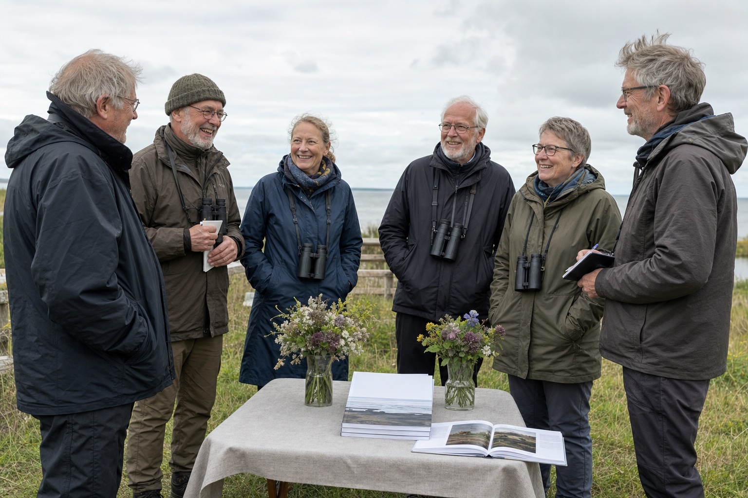 Medlemmer samlet ved den afdæmpede jubilæumsfejring
