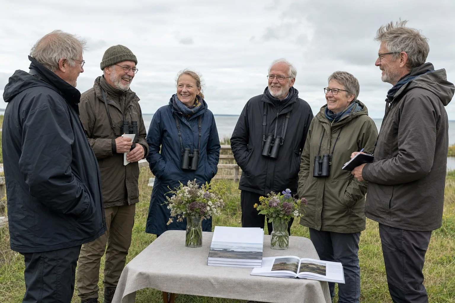 Medlemmer samlet ved den afdæmpede jubilæumsfejring