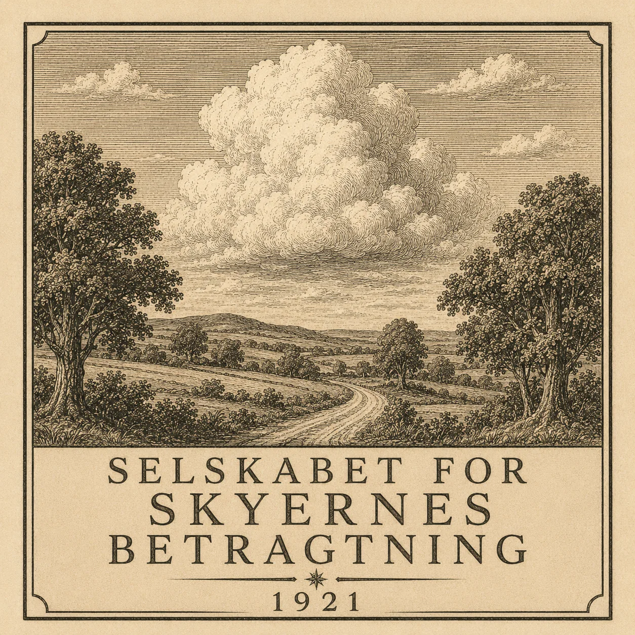 Selskabet for Skyernes Betragnings logo fra 1921