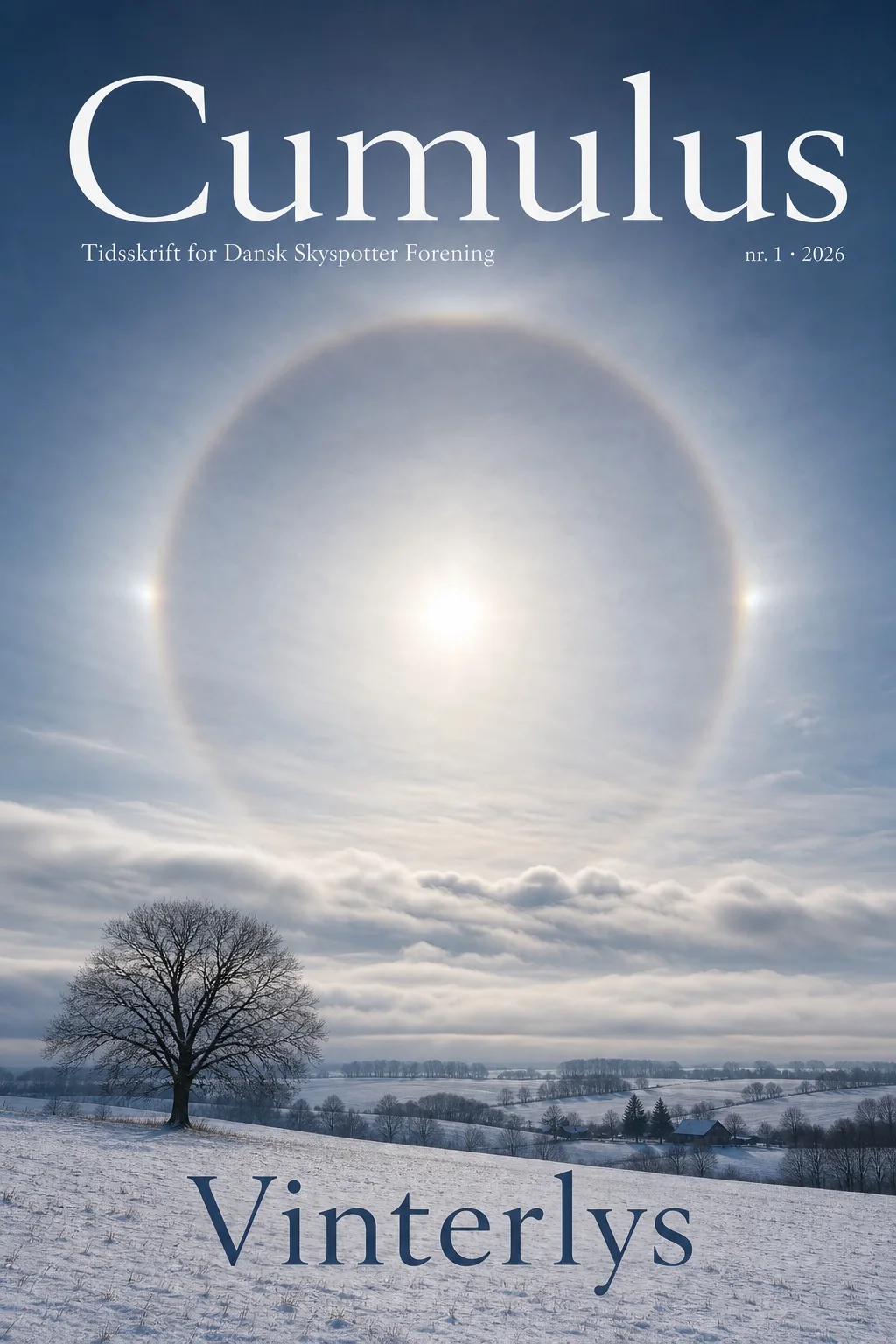 Forsiden af Cumulus nr. 1, 2026, med temaet Vinterlys